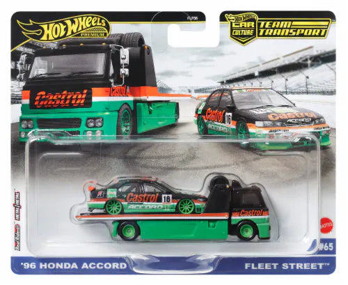 Hot Wheels Premium Team Transporter #65 Honda Accord / Fleet Street