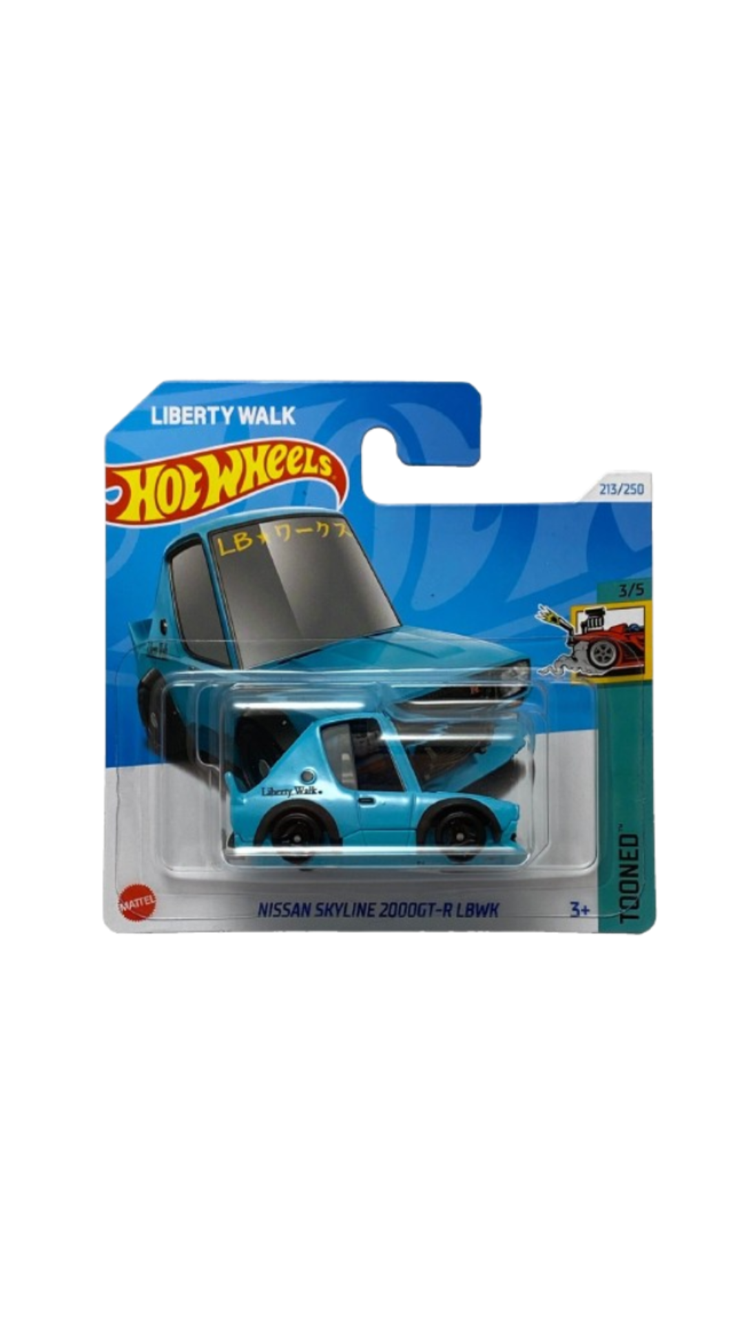 Hot Wheels Mainline Nissan Skyline 2000GT-R LBWK SHORT CARD