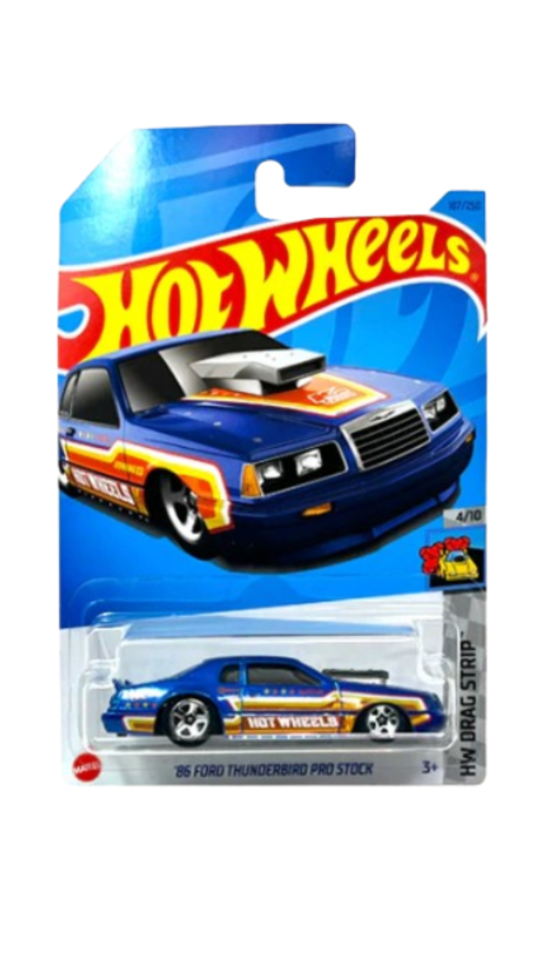 Hot Wheels Mainline '86 Ford Thunderbird Pro Stock 4/10 HW Drag Strip