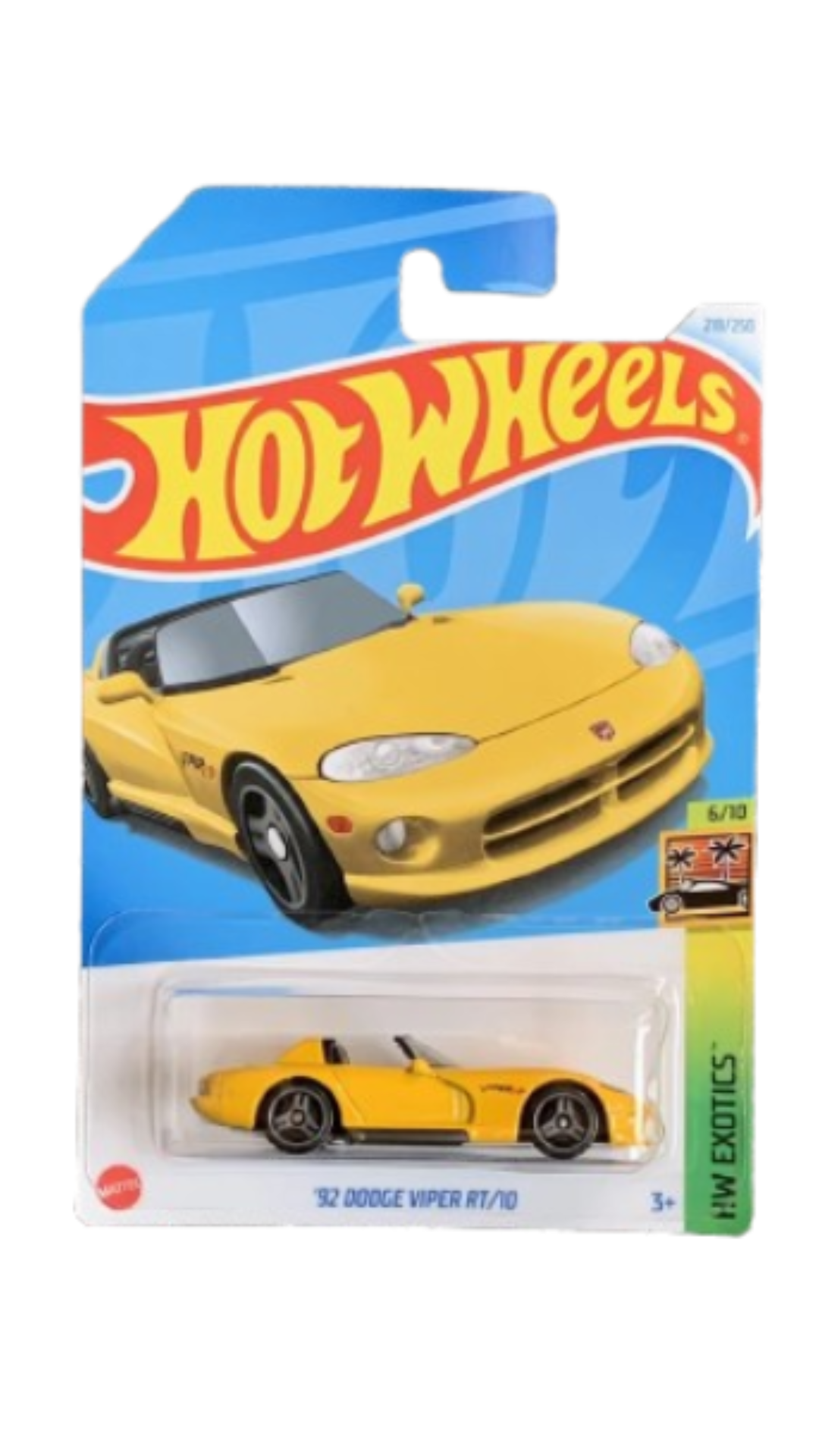 Hot Wheels Mainline '92 Dodge Viper RT/10 6/10 HW Exotics