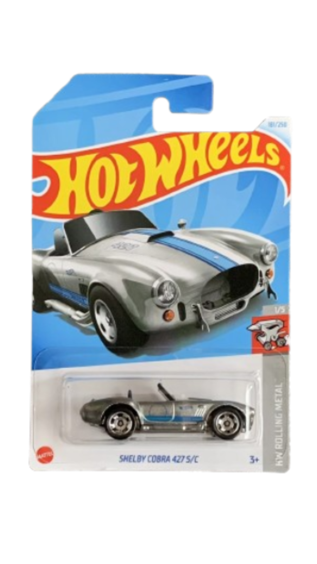 Hot Wheels Mainline Shelby Cobra 427 S/C 1/5 HW Rolling Metal