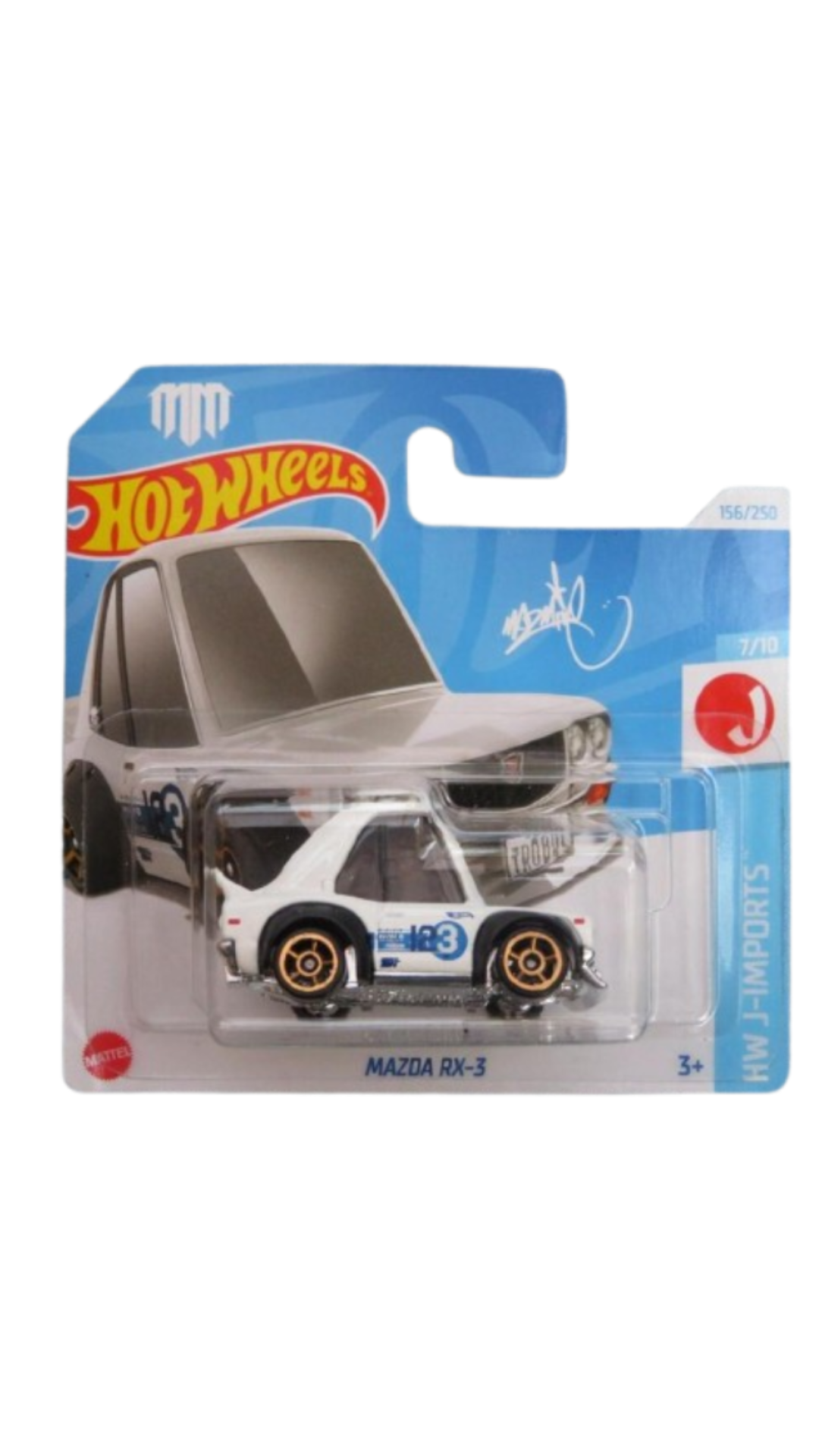 Hot Wheels Mainline Mazda RX-3 7/10 HW J-Imports Short Card