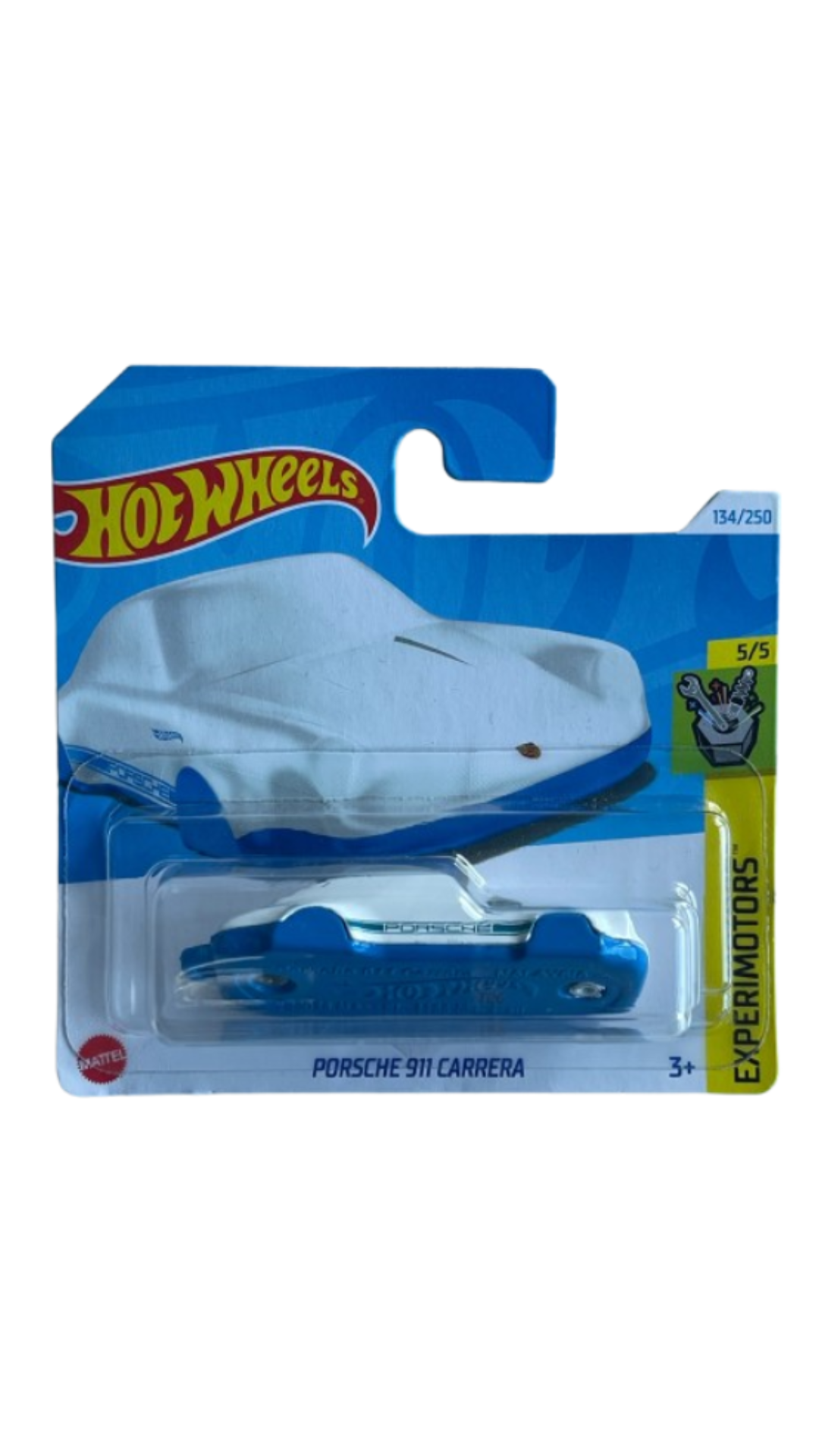 Hot Wheels Mainline Porsche 911 Carrera 5/5 Experimotors Short Card