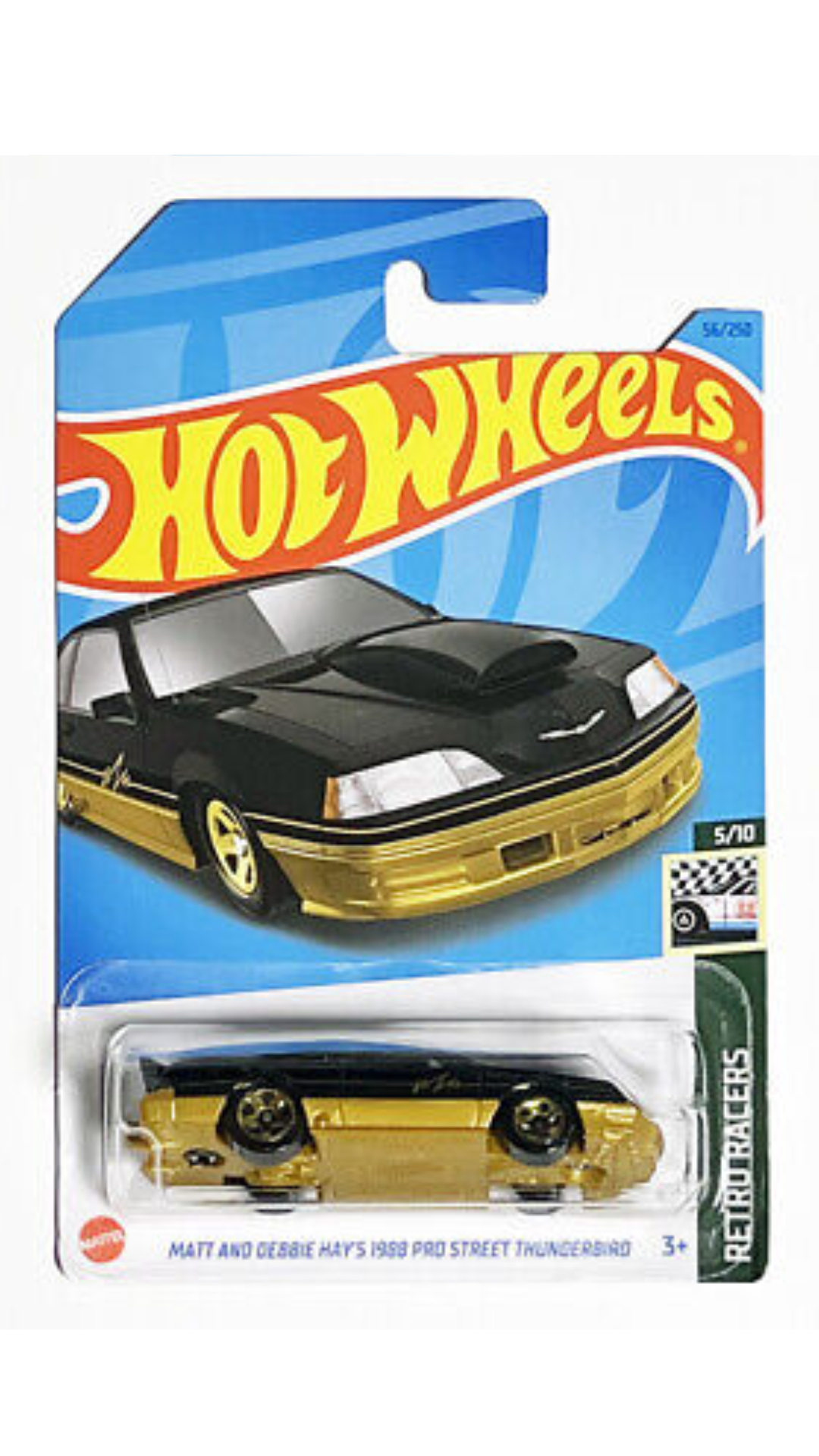 Hot Wheels Mainline Matt and Debbie Hay's 1998 Pro Street Thunderbird 5/10 Retro Racers