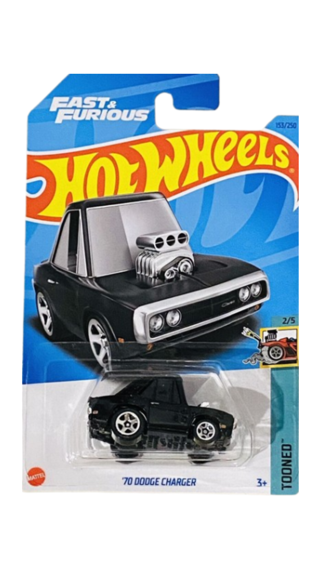 Hot Wheels Mainline '70 Dodge Charger 2/5 Tooned
