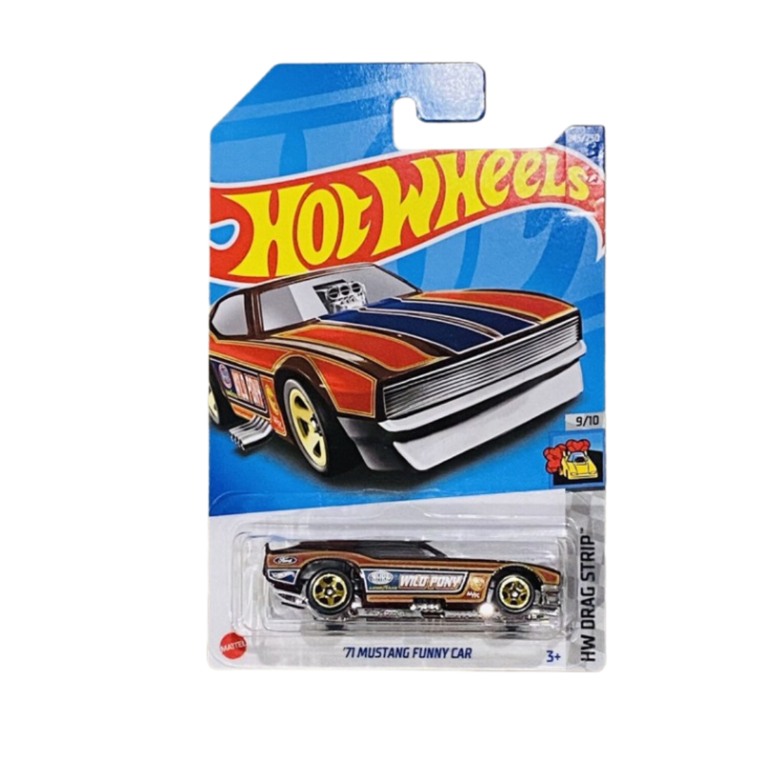 Hot Wheels Mainline '71 Mustang Funny Car 9/10 HW Drag Strip **TREASURE HUNT**