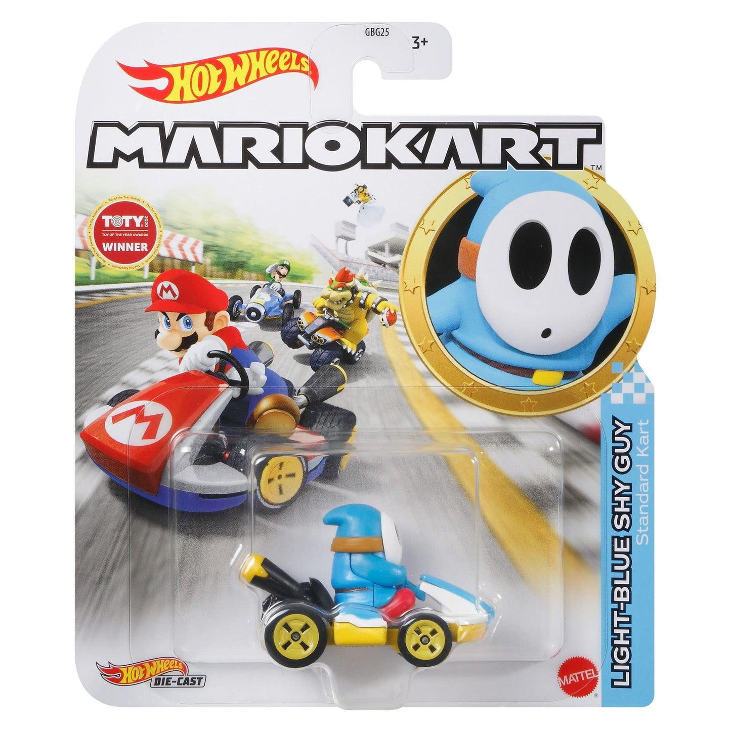 Hotwheels Mariokart Light-Blue Shy Guy Standard Kart