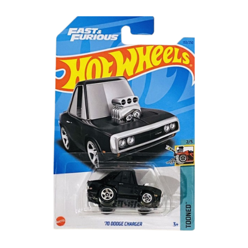 Hotwheels Mainline '70 Dodge Charger Tooned 2/5