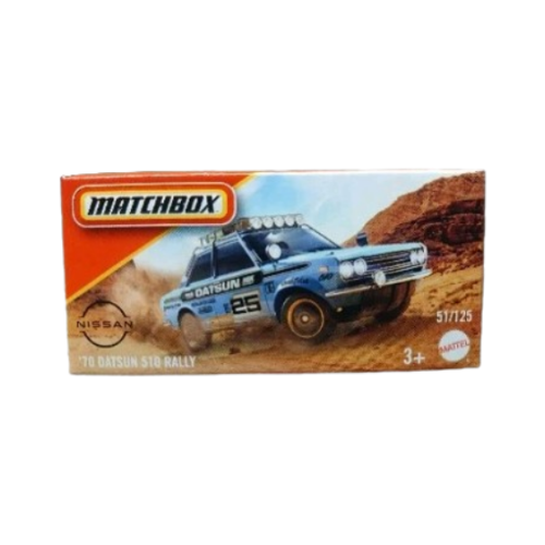 Matchbox Powergrab '70 Datsun 510 Rally