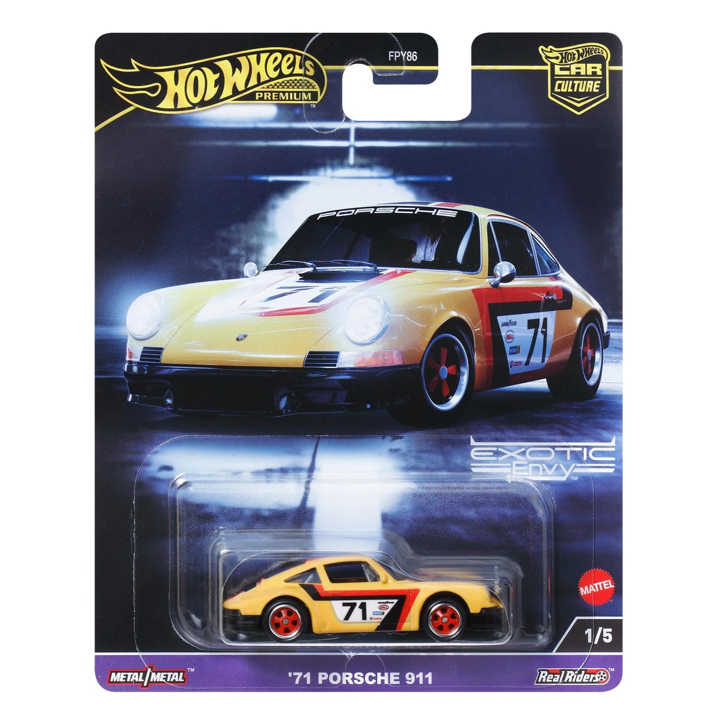 Hot Wheels Premium Exotic Envy '71 Porsche 911 1/5