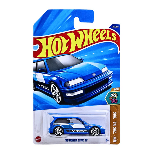 Hotwheels Mainline '90 Honda Civic EF HW: '70s VS. 90's 1/10