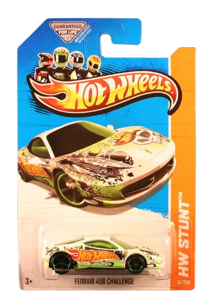 Hot Wheels Mainline Ferrari 458 Challenge HW Stunt